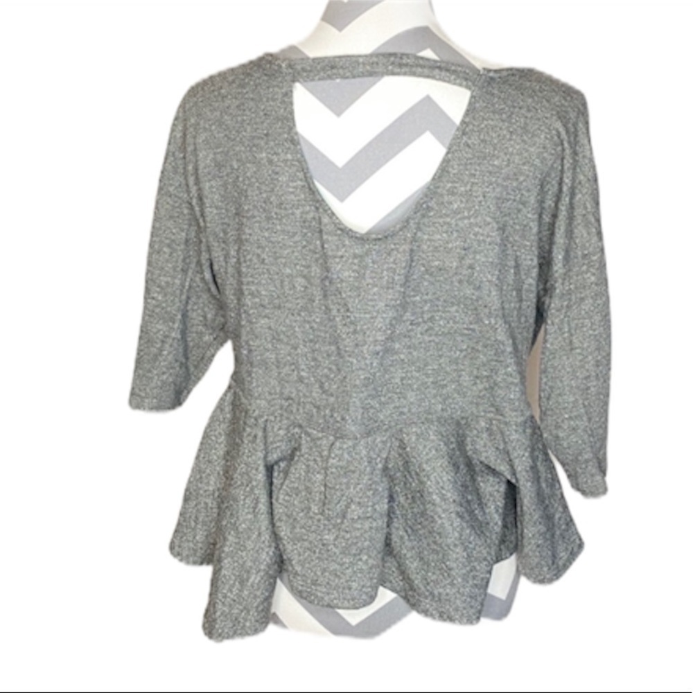 ANTHROPOLOGIE Saturday Sunday Peplum Sweater - Picture 2 of 2